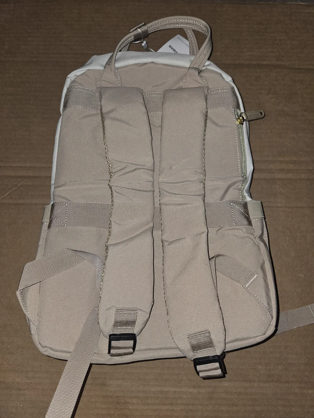 Women's Cream & Tan Travel Backpack